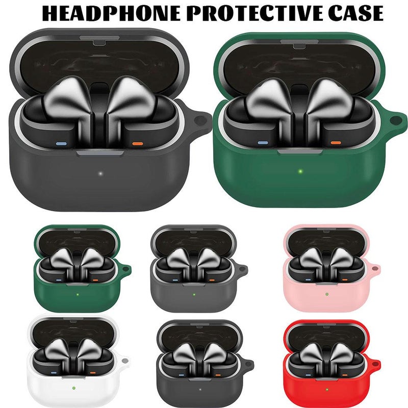 Galaxybuds3 Fe (2025)/buds 3 Pro/buds 3 Earphone Case, Anti-drop Silicone Earphone Protective Cover With Hanging Buckle for Galaxy (black) - Image 2